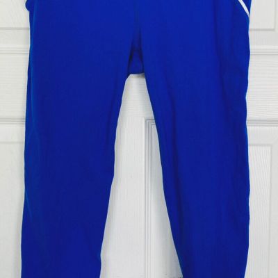 Athleta bright blue leggings capri small gym athletics school